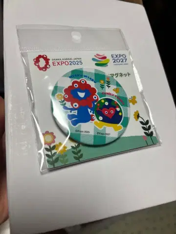 EXPO2027 미야쿠미야쿠 & 툰크툰크 콜라보 캔 마그넷 간사이 만박