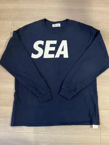 WIND AND SEA 네이비 긴팔 티셔츠 사이즈 L