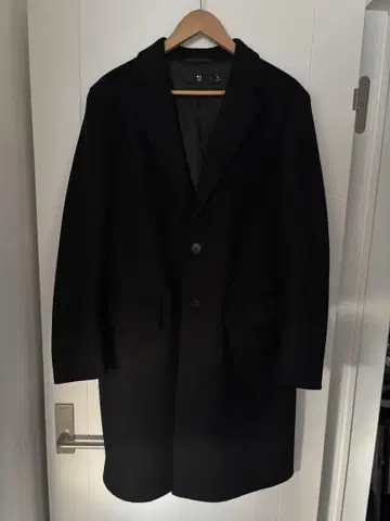 UNIQLO +J 유니클로 체스터 코트 블랙 M