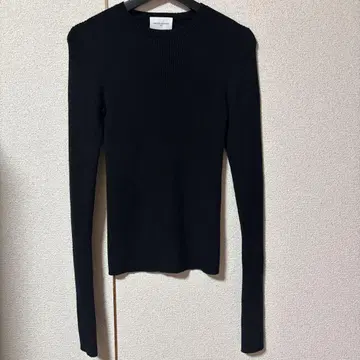 UNITED ARROWS 블랙 울 긴팔 스웨터