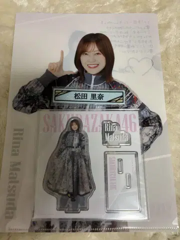 사쿠라자카46 로손 제일복권 파일 케이블 클립 아크릴 스탠드 마츠다 리나