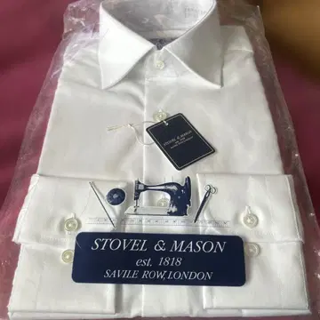 새상품 STOVEL & MASON S 37-81 남성용 와이셔츠 긴팔