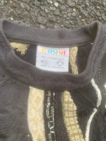 coogi 3d 니트 네이비 90s 올 패턴