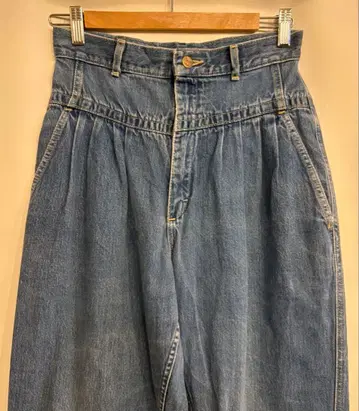 레어! 80s USA제 Lee 하이웨스트 턱 데님 팬츠