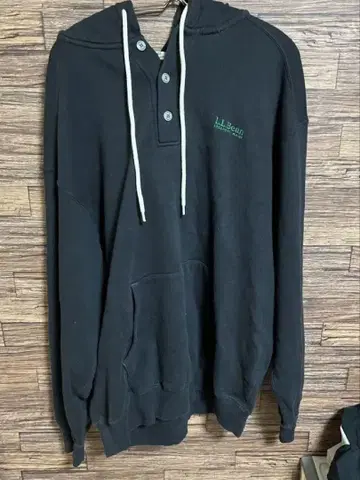 L.L.Bean 블랙 후드 부착 후드티 XL