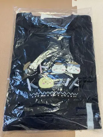 GU 지유 치이카와 (먼작귀) 맨투맨 풀오버 XL 하치와레 맨투맨 네이비