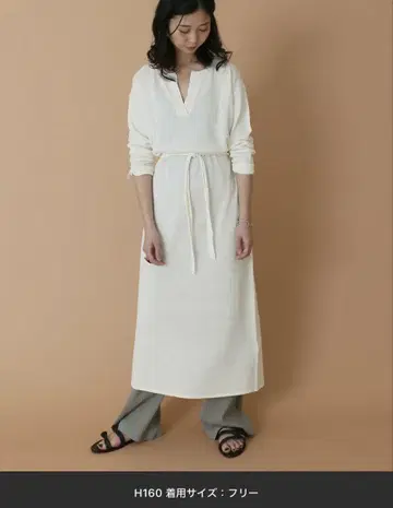 [ SLOBE IENA ] 스키퍼 롱 니트 원피스