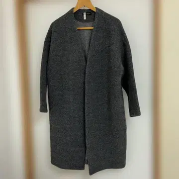 [ TRAVAIL MANUEL ] 롱 가디건 차콜 그레이 프리