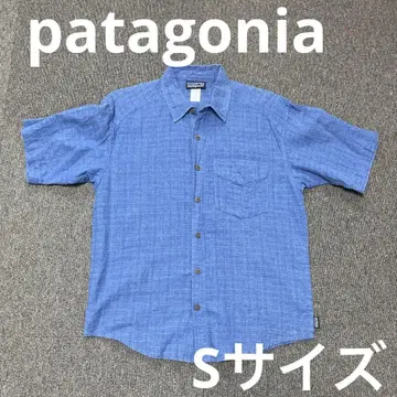 PATAGONIA 파타고니아 반팔 셔츠 S 사이즈 파랑 블루