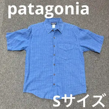 PATAGONIA 파타고니아 반팔 셔츠 S 사이즈 파랑 블루