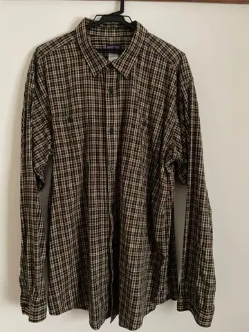 XL 파타고니아 오가닉 코튼 체크 셔츠