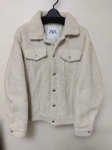 ZARA 보아 자켓 M 크림
