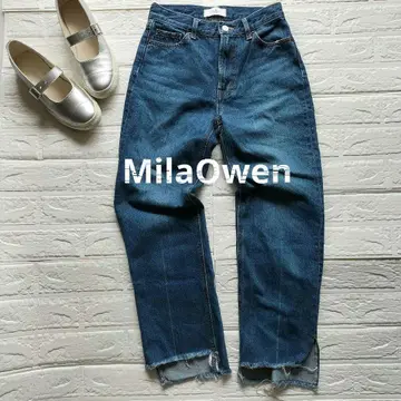 [ 미라 오웬 ] [ Mila Owen ] 스트레이트 데님 컷오프