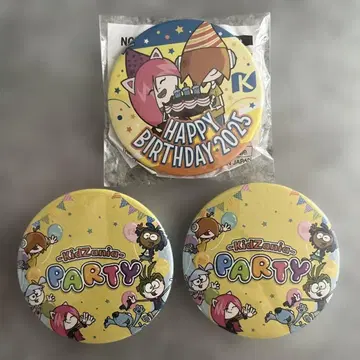 KidZania PARTY 캔뱃지 3개 세트 키자니아