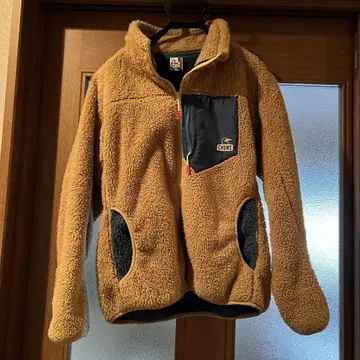 보아 플리스 자켓 브라운