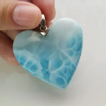 가격 인하 라리마 하트 목걸이