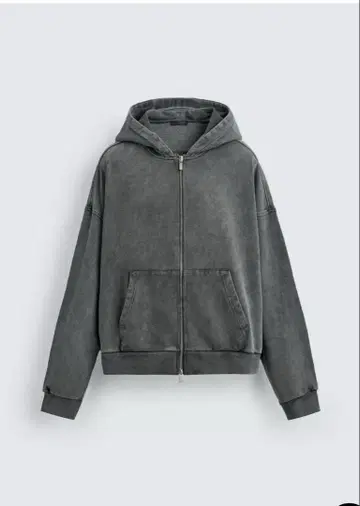 ZARA 25AW 워시 가공 지퍼 사양 후디