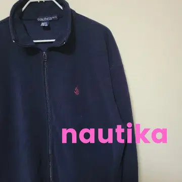90s USA제 nautica 집업 플리스 네이비 자켓