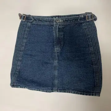 D&G 다크 블루 데님 미니 스커트