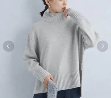 새상품급 그린라벨 SERENITY 하이넥 풀오버 니트
