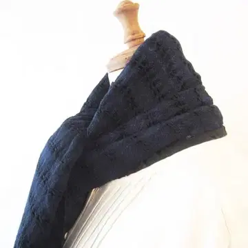 새상품급 GAIJIN MADE / 하리란 코튼 인디고 염색 니트 스톨