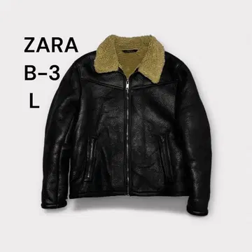 ZARA B-3 플라이트 자켓 페이크 무스탕 보아
