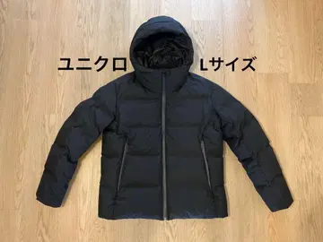 유니클로 심리스 다운 후드티 3D컷 블랙 311-449725 L