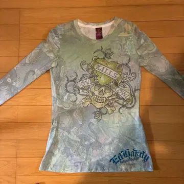 Ed Hardy 스컬 디자인 긴팔 T셔츠