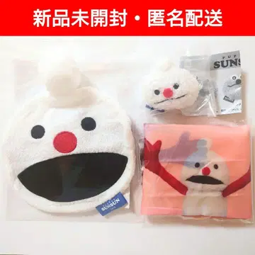 퍼펫 스 앞머리 클립 에코백 복슬복슬 페이스 파우치