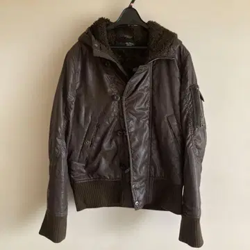 CLOSED 후드 부착 브라운 자켓