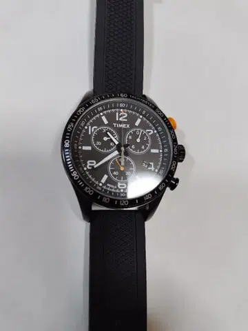 TIMEX 크로노그래프 블랙 러버