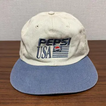 [ 구제 의류 ] PEPSI USA (미국 펩시) 자수 빈티지 캡 모자