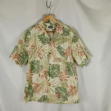 Hawaiian ISLANDS 알로하 셔츠 L 보타니컬 B3796