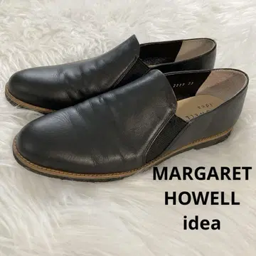 MARGARET HOWELL idea 가죽 블랙 슬립온 23cm