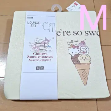 새상품 유니클로 치이카와 (먼작귀) 산리오 캐릭터즈 라운지 세트 M