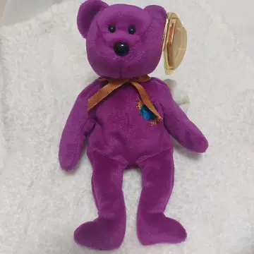 택 포함 새상품급 Millennium Bear TY 봉제 인형