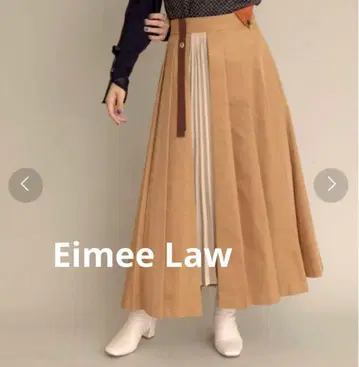 Eimee Law 턱 플리츠 디자인 스커트 M