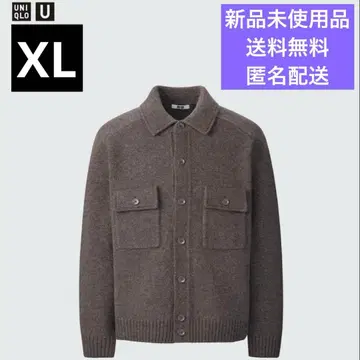 [ 새상품 ] UNIQLO U 라무 니트 자켓 XL 35Brown