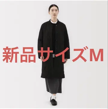 무인양품 후와리 솜 퀼팅 코트 M