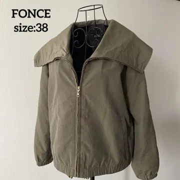 FONCE 세일러 카라 집업 블루종 점퍼 38