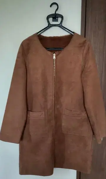 노카라 숏코트 스웨이드풍 리버서블