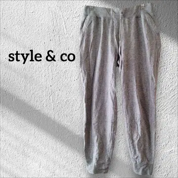 1점 한정 style & co 그레이 스웨트 팬츠 하의 팬츠