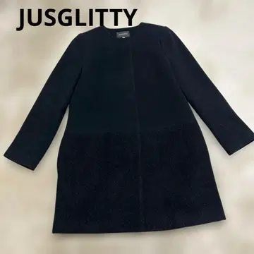 [ 새상품급 ] JUSGLITTY 노카라 코트 블랙 2 저스길리티