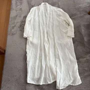 린넨 겉옷 롱 기장