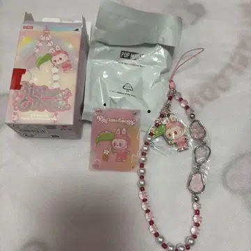 라부부 스트랩 핑크 정품