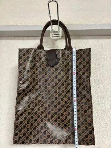 새상품급 게라르디니 소프티 접이식 토트백 올 패턴 브라운 경량