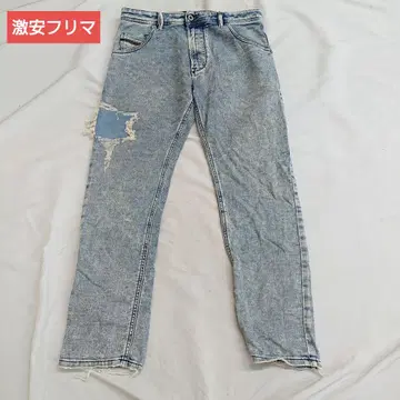 DISSEN 라이트 블루 스트레이트 데님 리메이크