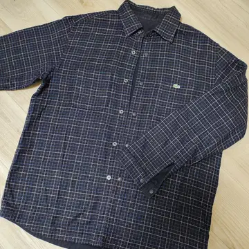 가격 인하! Lacoste 체크 무늬 긴팔 셔츠