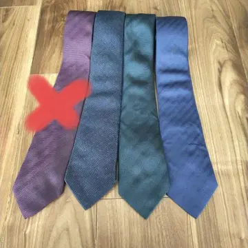 실크제 넥타이 3개 일본제 가마쿠라 셔츠 KAMAKURASHIRT 넥타이