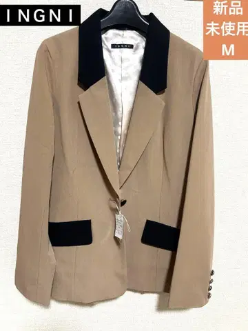 INGNI 미사용 택 포함 테일러드 자켓 M 베이지 블랙